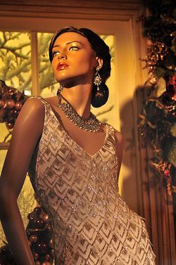Lord&Taylor window beaded dress