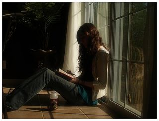 Sitting-reading