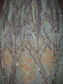 Beaded flapper dress detail