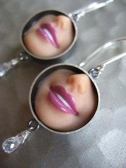 Margaux Lange Barbie smile earrings
