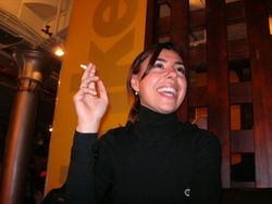 Celia smoking cigarette Flickr malias
