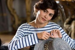 Audrey Tatou Coco Chanel stripes