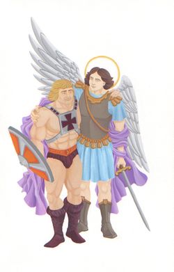 He-Man and St. Michael Find They Have a Lot in Common