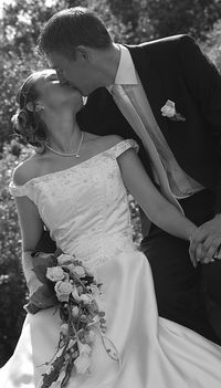 Bride groom wedding kiss Loelle flickr