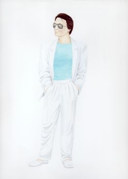 Self-Portrait as Miami Vice Dude