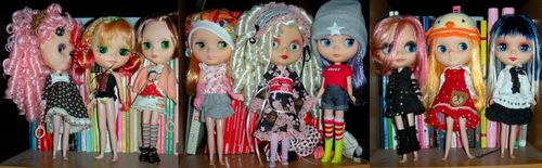 Customized blythe dolls