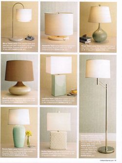 Crate & Barrel lamps without cords