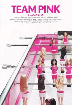 Barbie Foosball