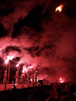 Fire-acrobats