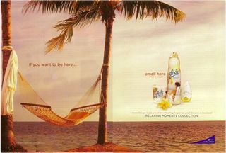 Glade hammock ad spread Glade hammock ad spread