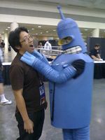 Bender attacks Ejen Chuang Otakon Cosplay in America
