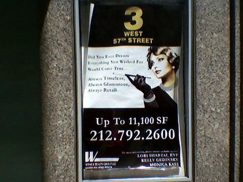 Always glamorous real estate sign