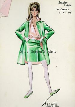 Costume sketch Travilla Valley of the Dolls