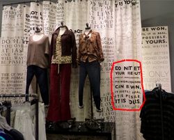 Ayn Rand quote at Bloomingdales