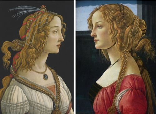Botticelli Simonetta Vespucci portraits