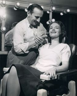 Eddie Senz at work in Hollywood 1944