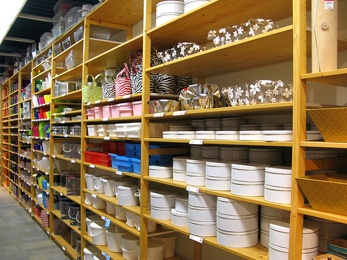 Container Store shelves Container Store shelves